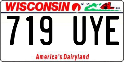 WI license plate 719UYE