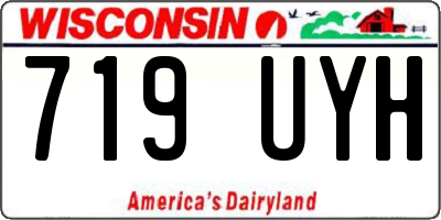WI license plate 719UYH