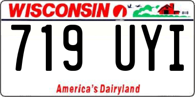 WI license plate 719UYI