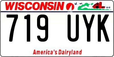 WI license plate 719UYK