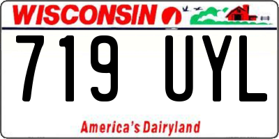 WI license plate 719UYL