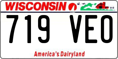 WI license plate 719VEO