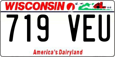 WI license plate 719VEU