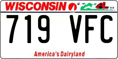 WI license plate 719VFC