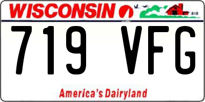 WI license plate 719VFG