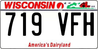 WI license plate 719VFH