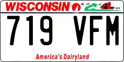 WI license plate 719VFM
