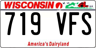 WI license plate 719VFS