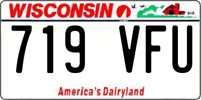 WI license plate 719VFU