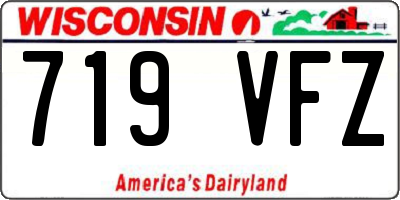 WI license plate 719VFZ