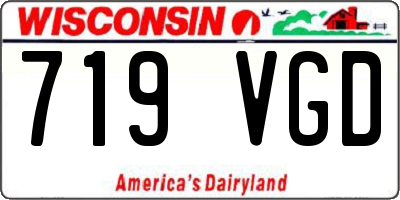 WI license plate 719VGD