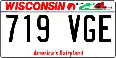 WI license plate 719VGE