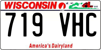 WI license plate 719VHC