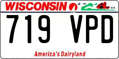 WI license plate 719VPD