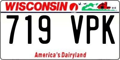 WI license plate 719VPK