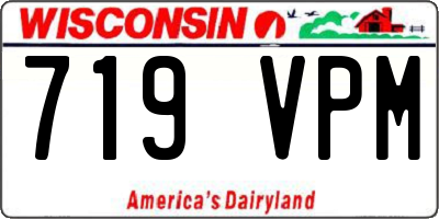 WI license plate 719VPM