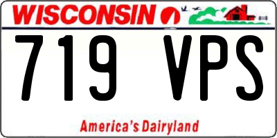 WI license plate 719VPS