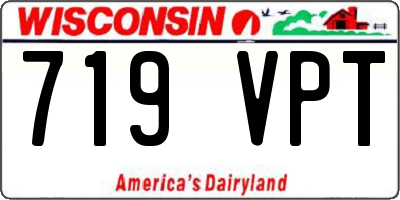 WI license plate 719VPT