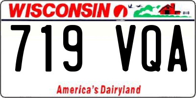 WI license plate 719VQA
