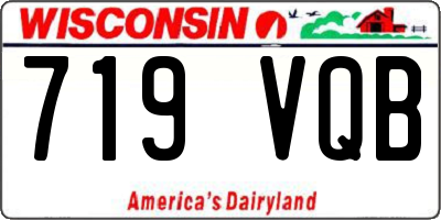 WI license plate 719VQB