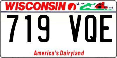 WI license plate 719VQE