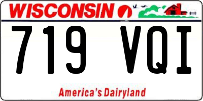 WI license plate 719VQI