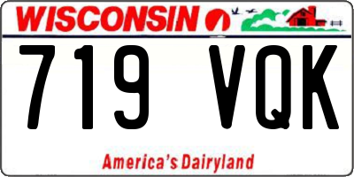 WI license plate 719VQK