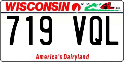 WI license plate 719VQL