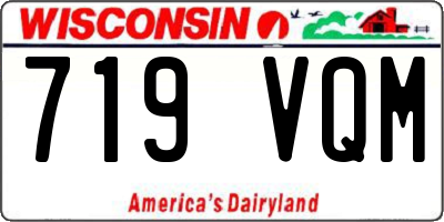 WI license plate 719VQM
