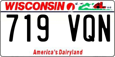 WI license plate 719VQN