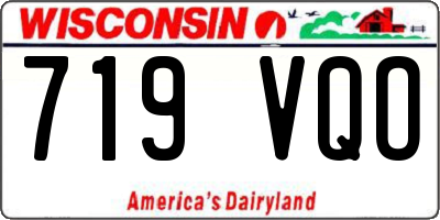 WI license plate 719VQO