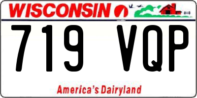WI license plate 719VQP