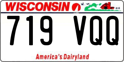 WI license plate 719VQQ