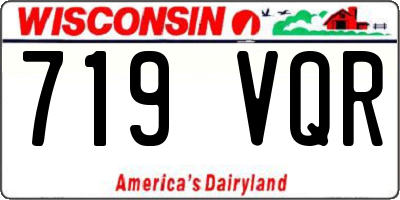 WI license plate 719VQR