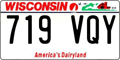 WI license plate 719VQY