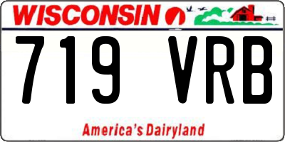 WI license plate 719VRB