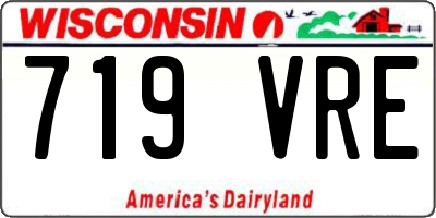 WI license plate 719VRE