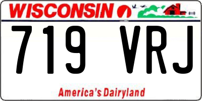 WI license plate 719VRJ