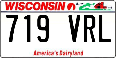 WI license plate 719VRL