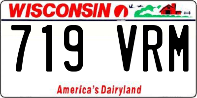 WI license plate 719VRM