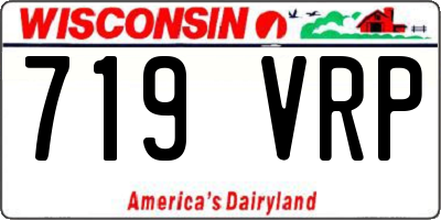 WI license plate 719VRP