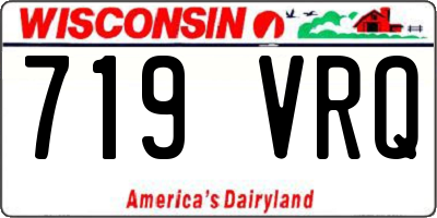 WI license plate 719VRQ