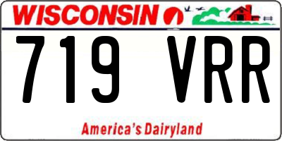 WI license plate 719VRR