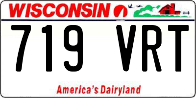 WI license plate 719VRT
