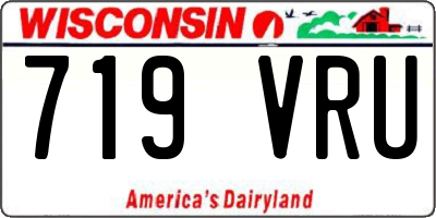 WI license plate 719VRU