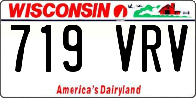WI license plate 719VRV