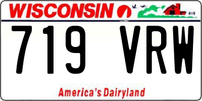 WI license plate 719VRW