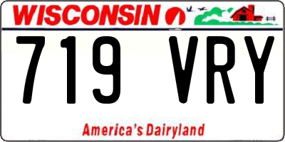 WI license plate 719VRY