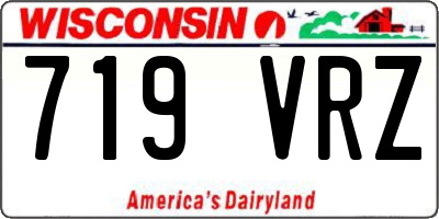 WI license plate 719VRZ