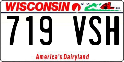WI license plate 719VSH